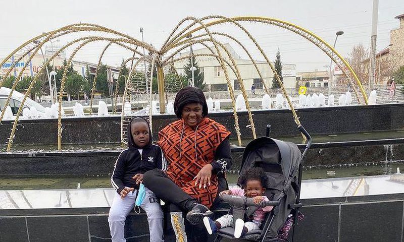 Tracey Boakye goes shopping with her kids in Dubai