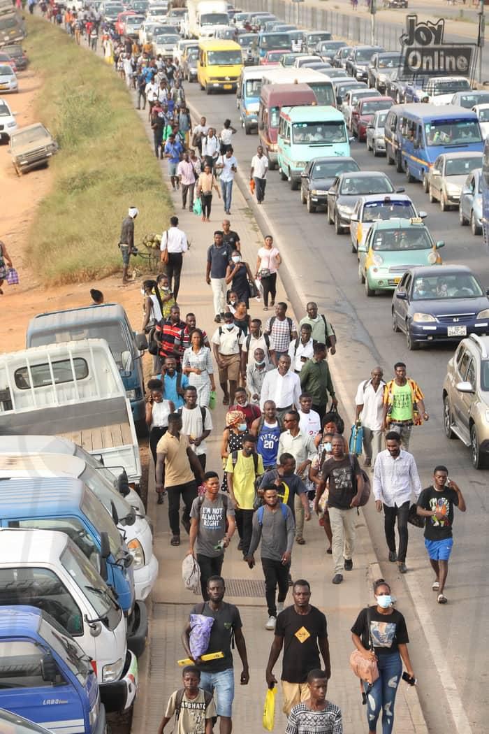 Commuters stranded over commercial drivers strike in Accra