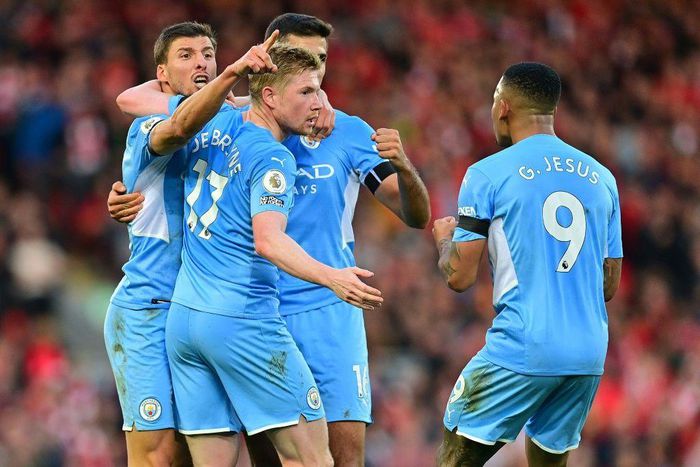 Manchester City twice come from behind during a breathless second half at Anfield