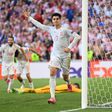 Alvaro Morata scored his second goal of the tournament to help Spain into the quarter-finals