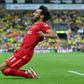 Mohamed Salah scored Liverpool's third goal in a 3-0 win at Norwich on Saturday