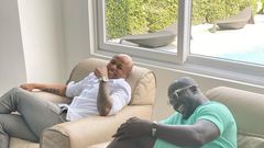 ‘Always great to learn from my senior captain’ – Andre Ayew hangs out with Stephen Appiah