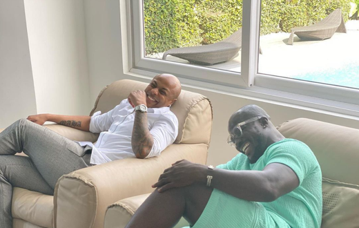 ‘Always great to learn from my senior captain’ – Andre Ayew hangs out with Stephen Appiah