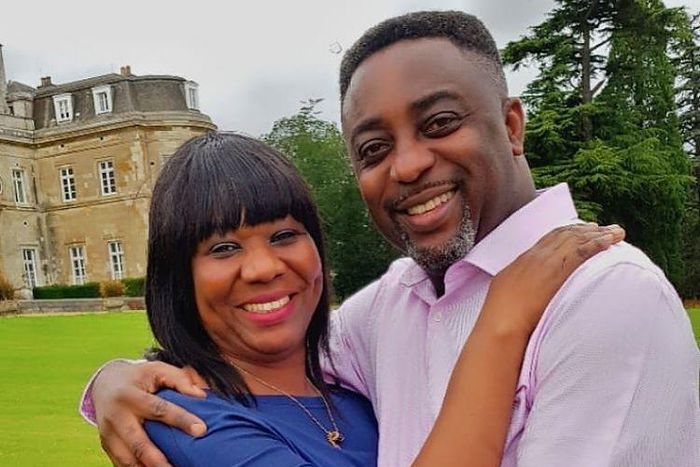 Ekow Smith-Asante with wife