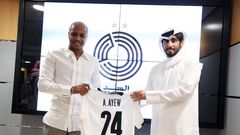 Photos: Andre Ayew unveiled by Al Sadd 39 years after father Abedi Pele joined Qatari club