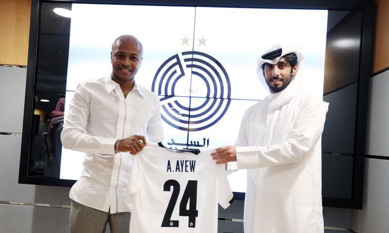 Photos: Andre Ayew unveiled by Al Sadd 39 years after father Abedi Pele joined Qatari club