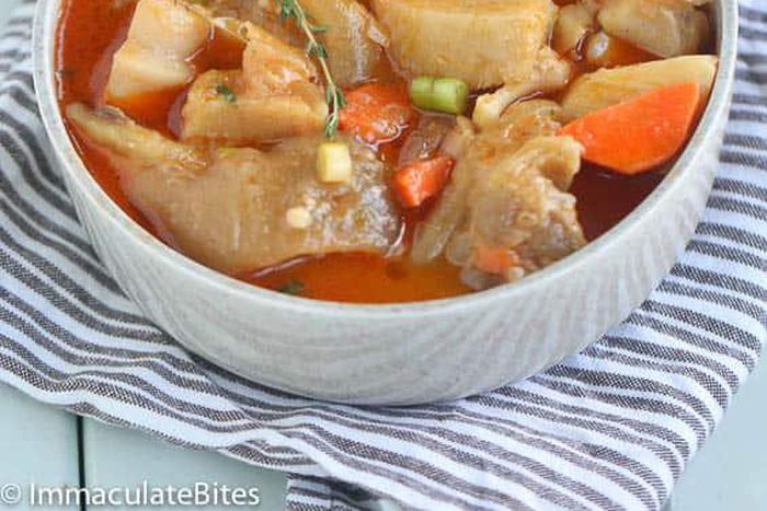 Cow foot soup