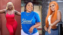 Salma Mumin, Moesha Boduong, and Afia Schwarzenegger