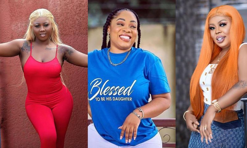 Salma Mumin, Moesha Boduong, and Afia Schwarzenegger