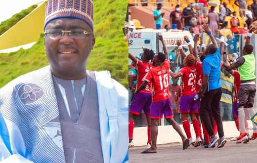 Mahamudu Bawumia: Vice President congratulates Hearts of Oak for winning Premier league