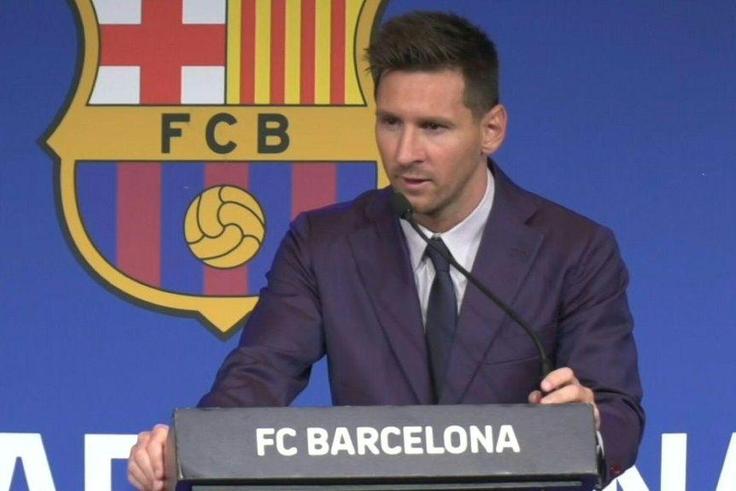A tearful Lionel Messi tells a press conference in Barcelona that joining French giants Paris Saint-Germain is a 'possibility'
