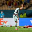 Portugal's Cristiano Ronaldo threw his captain's armband on the ground after the Belgium loss