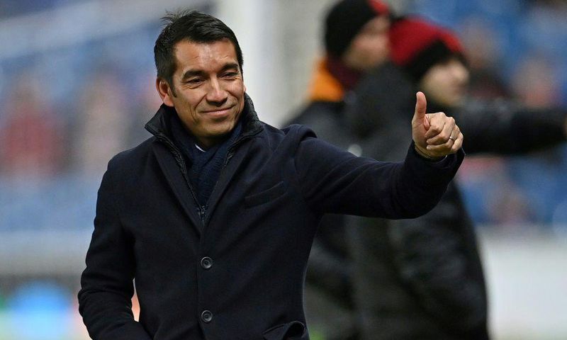 Giovanni van Bronckhorst has won all four games since taking charge of Rangers