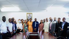 Zambian delegation in Ghana