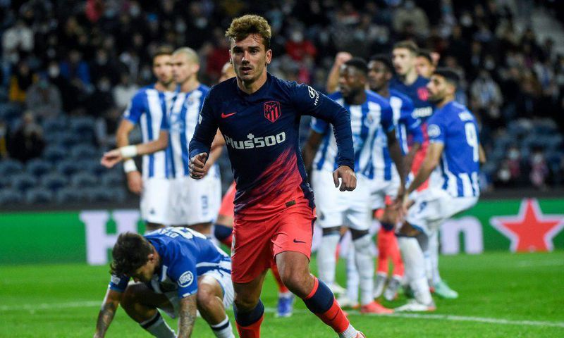 Antoine Griezmann got the opener as Atletico Madrid beat Porto to qualify for the Champions League last 16