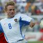 Valery Karpin playing for Russia against Tunisia in Kobe at 2002 World Cup in Kobe, Japan. He scored the second goal in a 2-0 victory