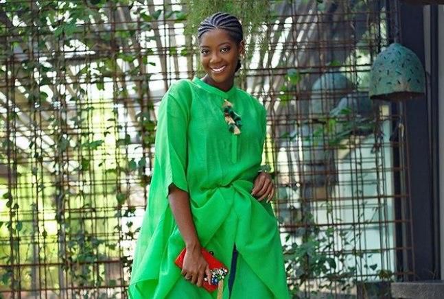 Afua Rida styles her green kaftan perfectly