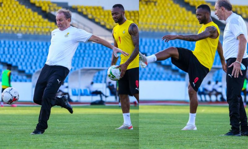 Photos: Shooting practice heralds Milovan Rajevac’s first Black Stars training