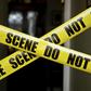 File image of a barricaded crime scene