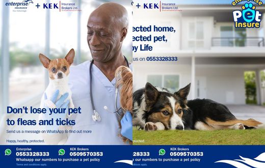 Pet Insurance now available in Ghana following Enterprise Insurance & KEK Insurance Brokers partnership
