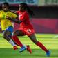 Brazil midfielder Formiga (L) will retire from international football at the age of 43
