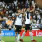 Winning start: Valencia's players celebrate