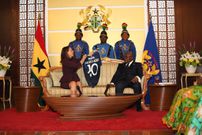 Anne Sophie Avé and President Akufo-Addo