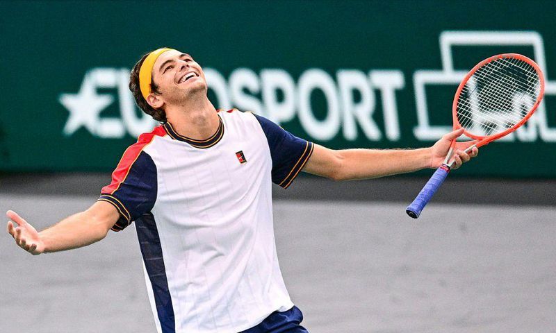Taylor Fritz is enjoying his return to Paris more than his last visit when he left the French Open in a wheelchair as he beat Cameron Norrie to set up a Paris Masters quarter-final with Novak Djokovic