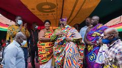 President Nana Addo Dankwa Akufo-Addo with Chiraa chief