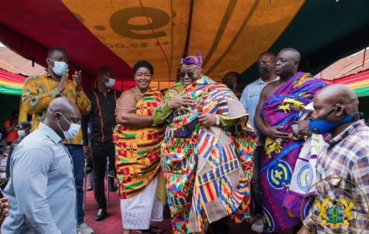 President Nana Addo Dankwa Akufo-Addo with Chiraa chief