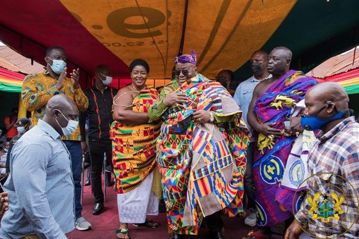 President Nana Addo Dankwa Akufo-Addo with Chiraa chief