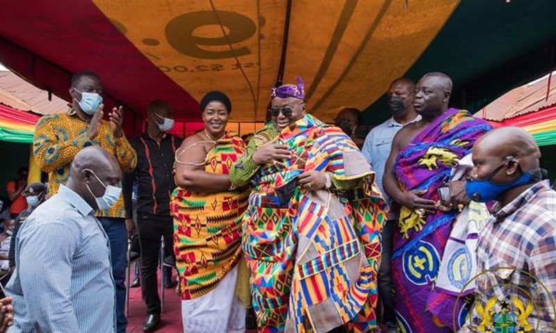 President Nana Addo Dankwa Akufo-Addo with Chiraa chief