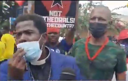 “Church members can’t pay offering & tithes” – Pastor cries at ‘Fix the country’ protest