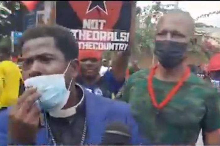 “Church members can’t pay offering & tithes” – Pastor cries at ‘Fix the country’ protest