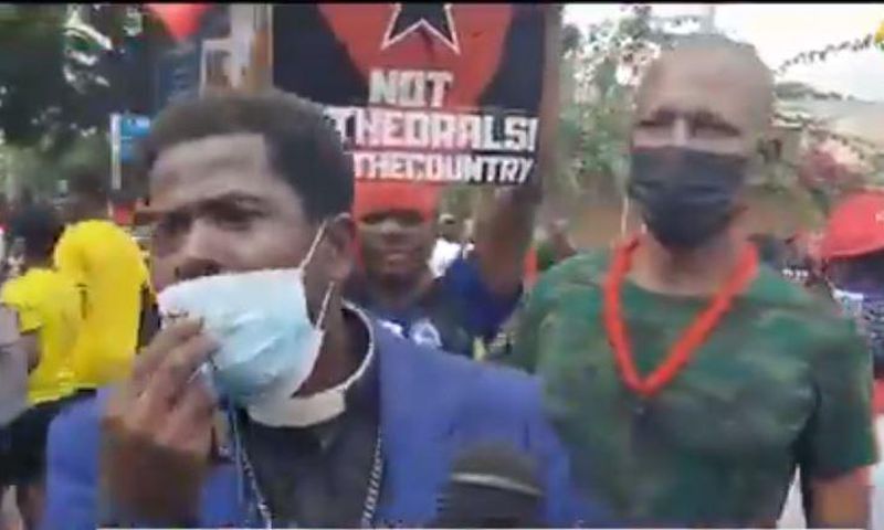 “Church members can’t pay offering & tithes” – Pastor cries at ‘Fix the country’ protest