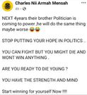 Shatta Wale post