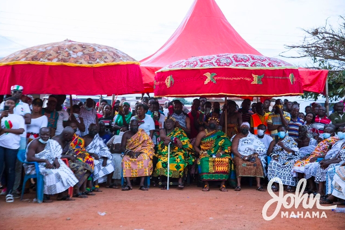 Chief of Asebu Putubiw, Nana Bokyerwa Ekwembir IV wants a distillery for his people.