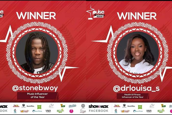 Stonebwoy and Dr Louisa win at Pulse Influencer Awards 2021
