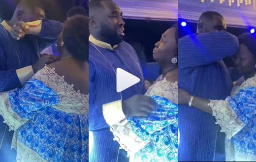 Groom & his mother cry uncontrollably at his wedding, find it hard to separate (video)