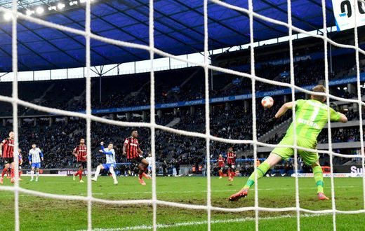 Hertha Berlin striker Stevan Jovetic scored his second Bundesliga goal in a 1-0 win over Leverkusen on Sunday
