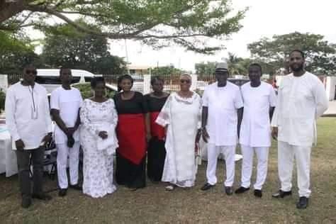 Hon Betty Mould-Iddrisu and Son Hassan with the Hamah family