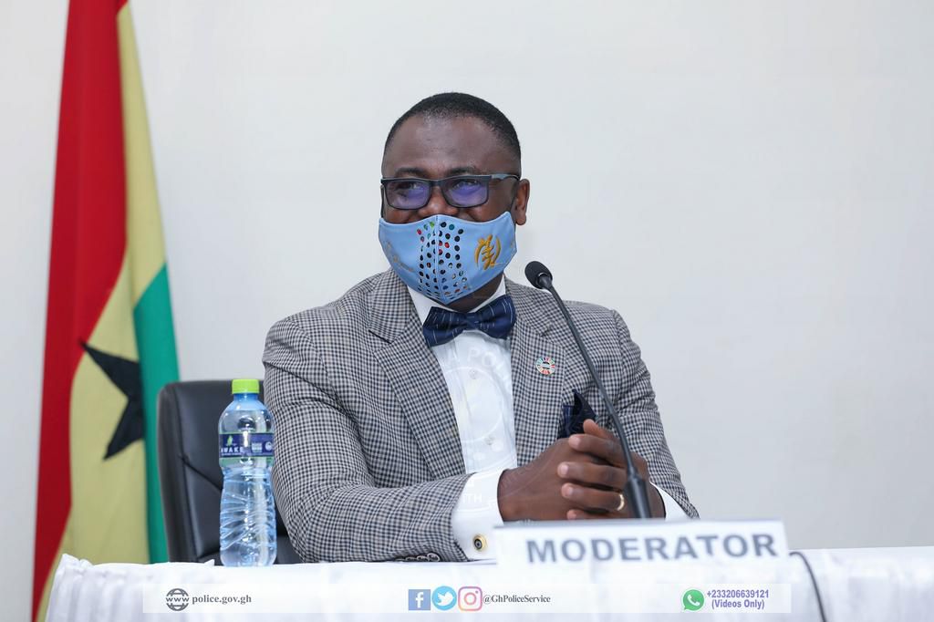 Abeiku Santana at the meeting with the IGP