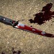 Knife with blood