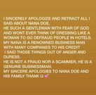 Adu Safowaah's apologizes to Nana Doe