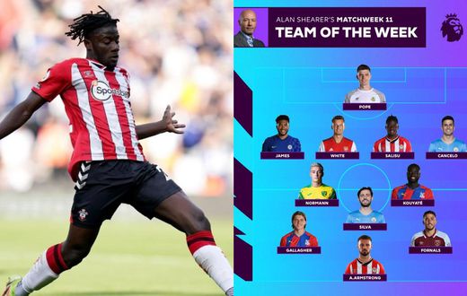 Ghana’s Mohammed Salisu makes Alan Shearer’s Premier League team of the Week