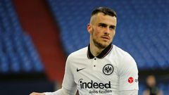 Serbia midfielder Filip Kostic scored off the bench Sunday for the first time since boycotting training at Eintracht Frankfurt