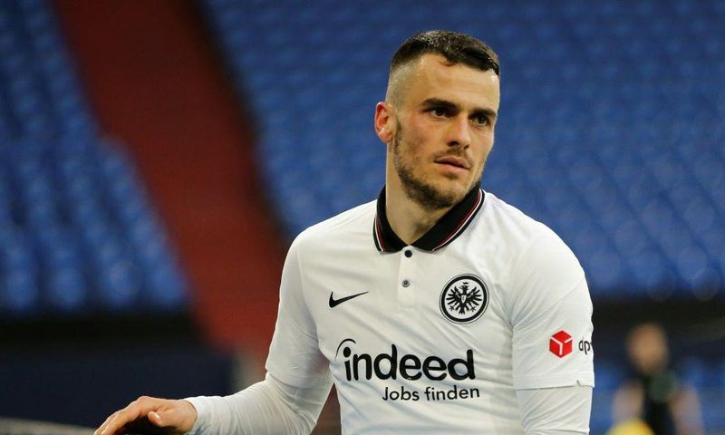 Serbia midfielder Filip Kostic scored off the bench Sunday for the first time since boycotting training at Eintracht Frankfurt