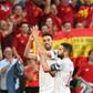 Sergio Busquets (L) said Spain are ready to face either France or Switzerland in the quarter-finals of Euro 2020 after beating Croatia