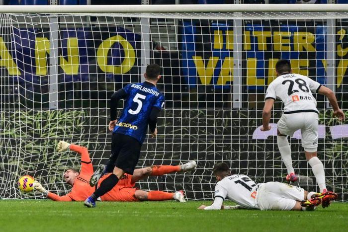 Roberto Gagliardini's opening goal against Spezia was his first of the season