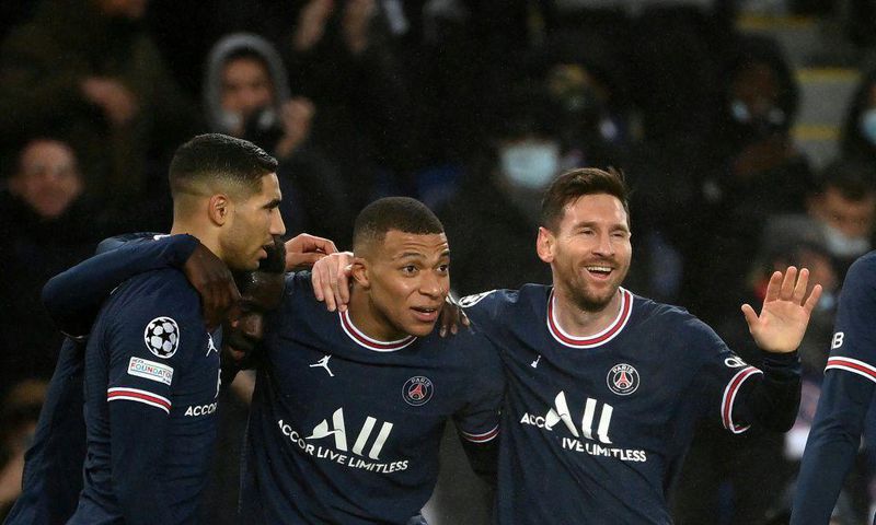 Kylian Mbappe (C) and Lionel Messi (R) will be key to PSG's hopes against Real Madrid in the Champions League last 16